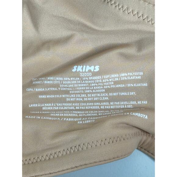 SKIMS NWT Smoothing Intimates Full Coverage Lightly Lined Bra - Clay Beige 32DDD - Picture 9 of 9